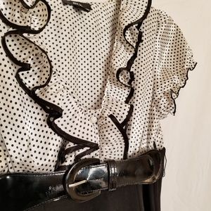 Polka Dot and Ruffle Dress